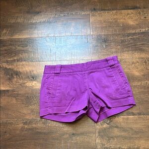 J. Crew Factory High Waist Purple Shorts